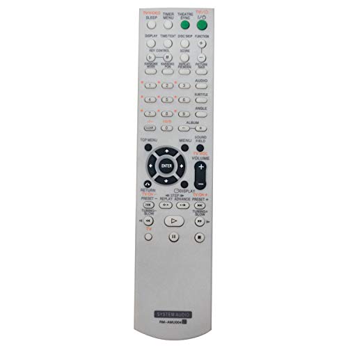 AIDITIYMI RM-AMU004 Replace Remote Control for Sony FST-ZX100D LBT-ZX80D MHC-GN1000D MHC-GN999D MHC-GN999DS MHC-GNZ77D MHC-GNZ88D RM AMU004 RMAMU004 Mini Hi-Fi Component System Remote Control