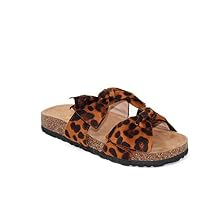 Mata Shoes Women Fashion Slide Sandals Soft Cork Footbed Slip On Bow Slides