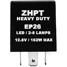 EP26 LED Flasher Relay, Fix for Hazard Warning and Turn Signals Hyper Flash Flasher, 4 Pins Electronic LED Flasher Relay Compatible with Regular Bulbs and LED Lights