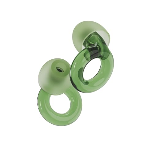 Loop Engage Earplugs for Conversation Low-Level Noise Reduction with Clear Speech Social Gatherings, Noise Sensitivity & Parenting 8 Ear Tips in XSSML - 16 dB & NRR Coverage - Green