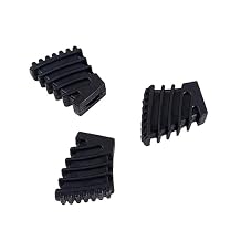 Yardwe 3PCS Drum Rack Rubber Feet Non-Slip Floor Protector for Cymbal Stand and Percussion Parts Sturdy Black Rubber for Stable Support