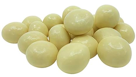 White Chocolate Covered Macadamia Nuts by Its Delish, 2 lbs Bulk Bag, White Milk Chocolate Coated Macadamia Nuts, Kosher Dairy