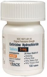 CETIRIZINE Hydrochloride 5MG PACK 100TB PACK PHARMACEUTICAL