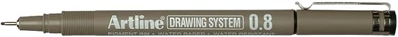 Artline drawing system pen - black 0.8 mm writing width