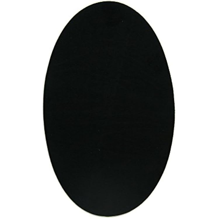 Haberdashery Online 2-Piece Suede Knee Pads, Iron-On, Protect Clothes, Repair Trousers, Jackets, Shirts, 16 x 10cm, Black