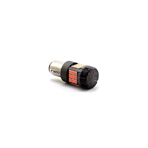 Pair of DDM Tuning 1157 Canbus LED, 42 x 2835, Replacement Bulbs,WhiteAmberRed, Red
