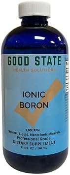 Good State -Liquid Ionic Minerals Boron (96 Days At 5mg. - Plus 2 Mg Fulvic Acid)