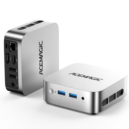 ACEMAGIC V1 Mini PC Computers, Intel Twin Lake N150Turbo 3.6GHz, 16GB DDR4 RAM 1TB M.2 SSD Mini Desktop Computer, 4K HDMI DP2xUSB3.2 WiFiBT, VESA GbE, HTPCBusiness Office Micro Pc