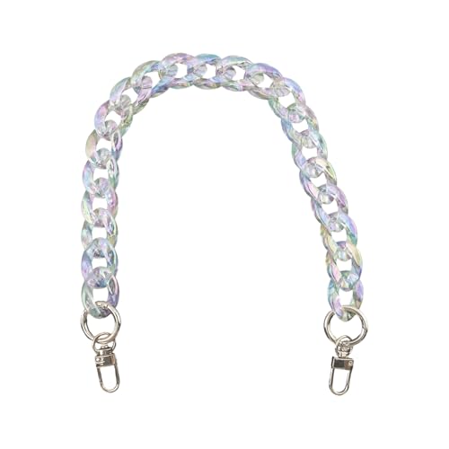 Acrylic Purse Chain with Gold Buckle, Bag Handle Shoulder Strap Replacement, Resin Chain Strap for Crossbody Bags