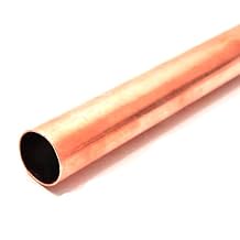1 Piece Red Copper Seamless Round Straight Copper Tube,Used for Axles Etc.Outer Diameter 22mm, Wall Thickness 1mm, Length 0.5m.