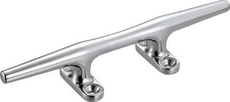 SeaLux 4" Blue Water Open Base Cleat 316 Stainless Steel for Rope tie on Boat Yacht and Kayak