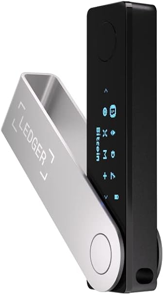 Ledger Nano X Cryptocurrency Hardware Wallet - Bluetooth - The Best Way to Securely Purchase, Manage, and Grow All Your Cryptocurrencies Onyx Black