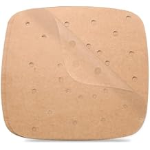 120Pcs Air Fryer Parchment Paper, 8.5 Inch Square Air Fryer Liners, Premium Perforated Parchment Paper, Unbleached Air Fryer Parchment Paper Liners, Squares for Air Fryer, Steamer, Frying Chicken,Oven