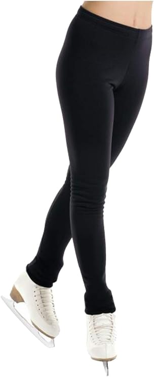 Mondor Girls Ladies Figure Skating Leggings Black Polartec 4453