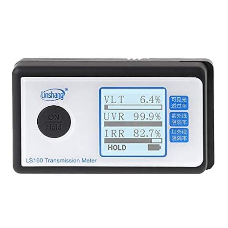 LS160 Portable Solar Film Transmission Meter Test Window Tint UV IR Rejection Visible Light Transmittance