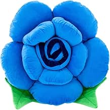 Flower Throw Pillow Seating Cushion Floor Pillows Cushions Patio Furniture Cushions Throw Pillow Inserts (30 CM, Blue)