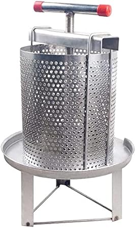 Manual Honey Press Wax Presser 304# 201# Stainless Steel Household Beekeepin for Beekeeping Agriculture Vertical Stripe