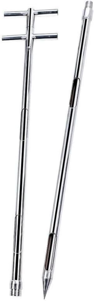 Grain Probe Sampler Powder Sampler Stainless Steel Solid Sample Grain Probe Sampler Cement Fertilizer Solid Sampling Probe for Rice, Corn,Wheat,Soybeans(Size:3m,Color:Two Sections 38mm)