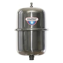 Zilmet ZS18 INOX Pro Stainless Steel Expansion Tank, 4.8 gal, NSF, 3/4" NPT