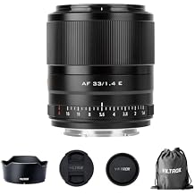 VILTROX AF 33mm f/1.4 Lens for Sony E-Mount, 33mm F1.4 Auto Focus APS-C Prime Lens Compatible with Sony E-Mount Camera A6500 A6300 A6100 A9 A7RIV A7RIII A7III A7RII A7II A7S A7R
