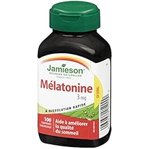 Melatonin Fast Dissolving 3mg 100 Sublingual Tablets by Jamieson