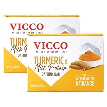 Vicco Turmeric & Milk Protein Bathing Bar Pack of 2 (100g)