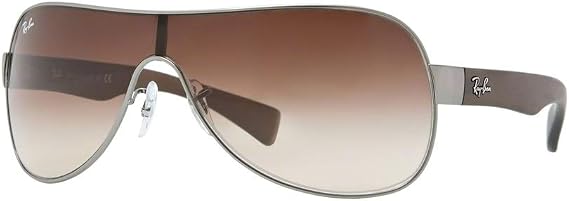 Ray-Ban RB3471 Shield Sunglasses For Men For Women +BUNDLE with ACCESSORY EYEWEAR KIT