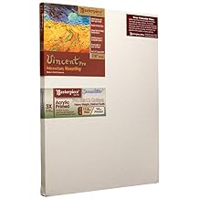 MASTERPIECE 41843 Vincent Pro 7/8" Deep Sausalito Heavy Weight and Texture 14 oz Cotton Stretched Canvas 18" x 18"