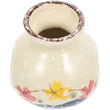 VOSAREA Household Mini Flower Vase Retro Design for Decorative Use Home Restaurant and Office Unique Toothpick Holder and Plant Container High-end
