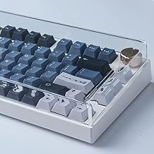 Hyekit Premium Acrylic Keyboard Clear Cover Protector 68 Key Mechanical Keyboard Dust Cove Anti-Cat for MAD68 HE/Keychron K6/Nj68/FL680 12.28 x 4.01 x 0.90