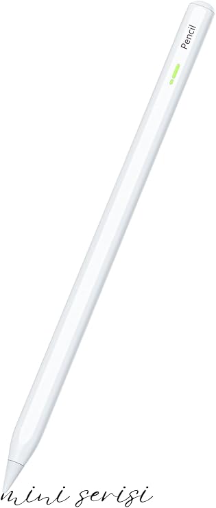 Fuchsia iPad Mini 2024 7. Nesil 8.3" ile Uyumlu Manyetik Şarj Olabilen Bluetooth Özellikli Stylus Tablet Kalemi