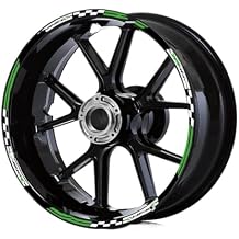 Wheel Stickers for Bajaj for Pulsar for RS 200 for NS 125 150 160 for NS 200 N250 Motorcycle Wheel Reflective Sticker 17 Inch Rim Decal Decals