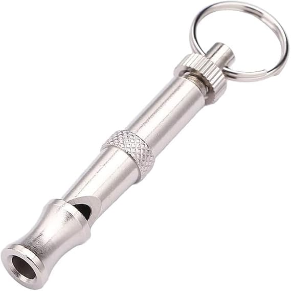 1Pc Silver Adjustable Ultrasonic Dog Whistle,Portable Whistle Pet Whistle Supersonic Whistle Dog Whistles for Pet Training，Training and Behavior Aids,Dog Whistle Training,Dog Whistles