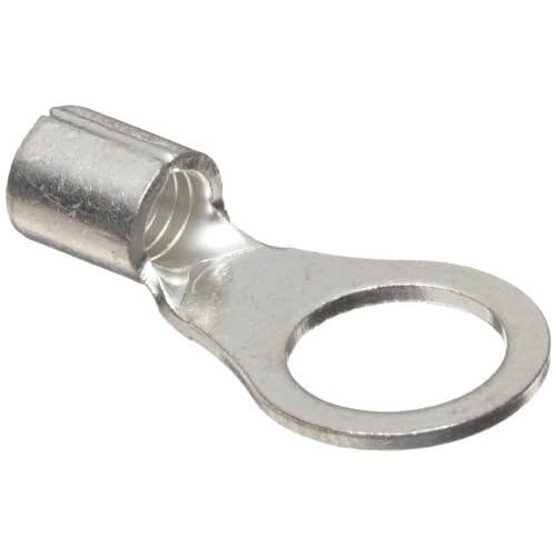 11086 Ring Terminal, Non Insulated, 8 Wire Size, 38 Stud Size Pack of 100