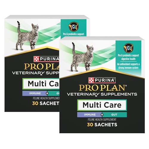 Purina Pro Plan Veterinary Multi Care Feline Cat Supplement 30 ct. Box Pack of 2