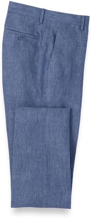 Paul Fredrick Men's Linen Chambray Twill Pants