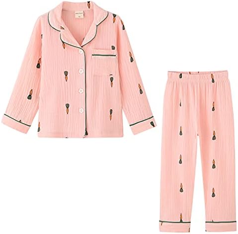 ACESTAR Toddler Baby Girl Pajama Set, Boys Long Sleeve Sleepwear 2 Piece Pjs Set for Kid Cotton Loungewear 3T-7T