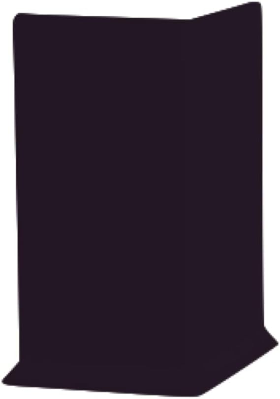 Roppe 700 Series Cove Base TPR 4" X1/8" X 3" - Black (Outside Corner Block)