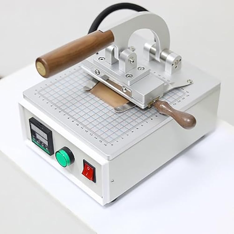 Digital Stamping Machine, Hot Foil Stamping Machine, Manual Dump Stamper for Custom Logo Imprinting