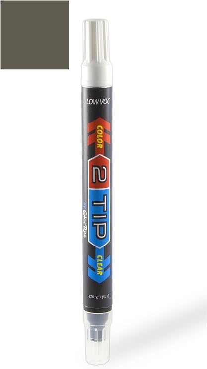 2Tip for Nissan Maxima Automotive Touch-up Paint - Dark Gray Metallic Clearcoat (matt) AG03 - Value Package