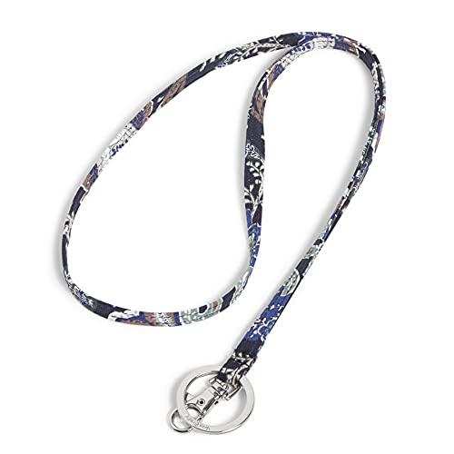 Vera Bradley Womens Cotton Lanyard, Java Navy Camo - Recycled Cotton, One Size