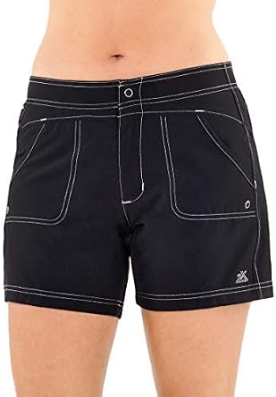 ZeroXposur Womens Swim Shorts 6 Inch Inseam - Hybrid Board Shorts for Women Swim - Beach Shorts for Women with Brief Liner