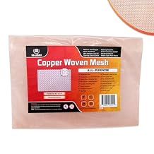 MAISHI 99.9% Pure Copper Mesh Sheet for DIY Earring Holder - 8.2x11.8 Decorative Metal Grid for Picture Frames, Jewelry Organizer & Wall Display - 18 Mesh Malleable & Easy to Trim