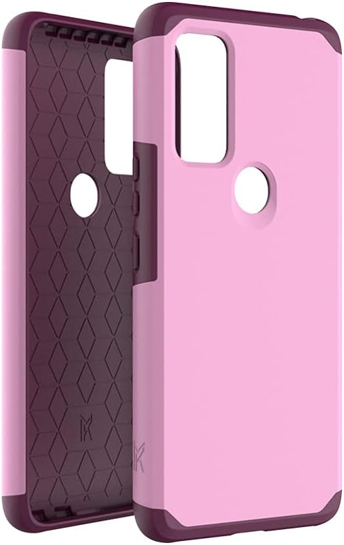 for Cricket Dream 5G  AT&T Radiant Max 5G 6.8 Shockproof Hybrid Cover Phone Case  Extreme Band  Stylus Pen  Pry Tool Light Pink