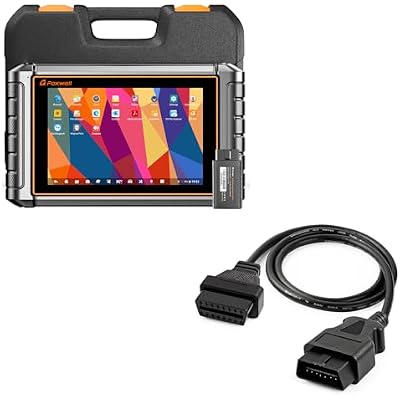 Upgraded NT809 FOXWELL NT909 Bi-Directional Scan Tool and FOXWELL OBD2 OBD II 16Pin Male to Female Diagnostic Extension Convert Cable