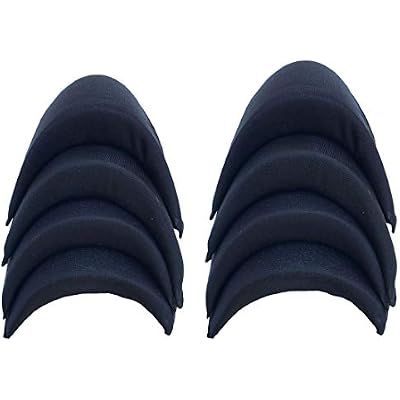 Mens Shoulder Pads for Jacket Blazer T-Shirt Clothing Dress Shoulder Pad Inserts Sewing Accessories 4 Pairs Black