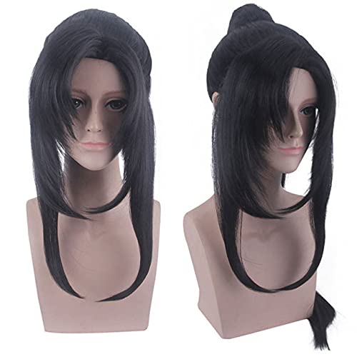 Lan Wangji Wei Wuxian Cosplay Wig Halloween Anime Mo Dao Zu Shi Synthetic Hair Jiang Cheng Wei Ying Lan Zhan Cosplay Wigs Cap One Size 502 Wei Wuxian Wig