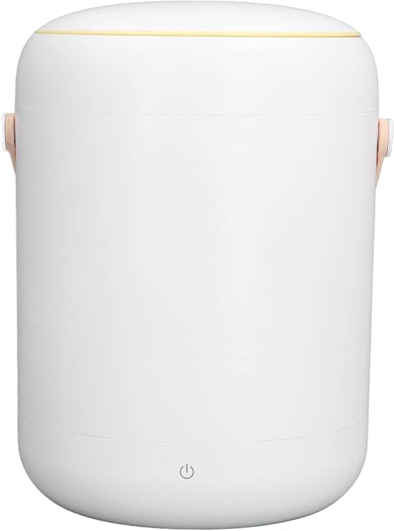 3L Portable Washing Machine, Mini Sock Washer 15 Mins Auto Shutdown Compact Washer Easy to Use Camping Travel Spin Dryer for Underwear, Socks, Baby Clothes, Home, Apartments(White)