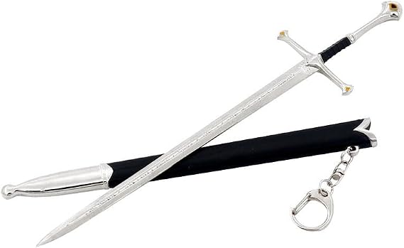 ARAZI Narsil Sword Model,8.7In/22Cm, Set Includes Scabbard and Display Stand, Collectible for Movie Fans Home Decorations