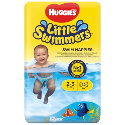 Huggies Little Swimmers Disposable Swim Diapers, X-Small 7lb-18lb., 12-Count